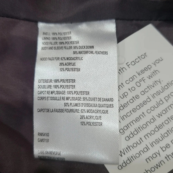 New Calvin Klein Women’s Small Faux fur Long puffer jacket hooded coat Gray - Picture 12 of 15